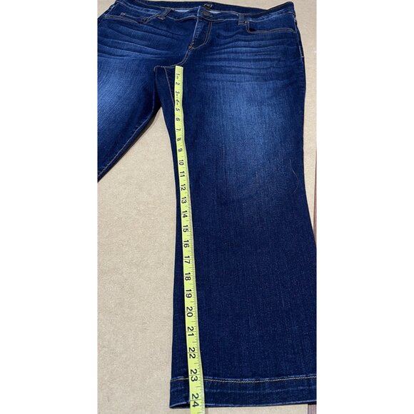 kut from the kloth Women’s Size 14 Jeans Crop Straight Blue Stretch Zipper - Picture 7 of 15
